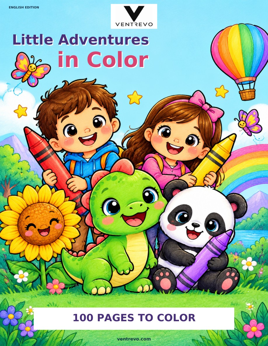Ventrevo – Little Adventures in Color | 100 Printable Coloring Pages